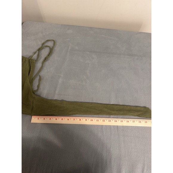 CIDER Womens Sz M Twisted Halter Top Cropped Boho Ethical Simple Y2K Streetwear - Picture 11 of 12